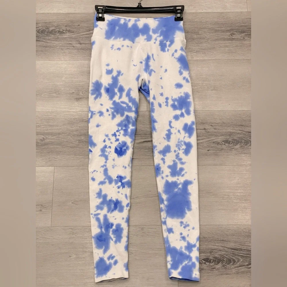 SPIRITUAL GANGSTER Love Sculpt Yoga Leggings Size:M/L Summer Breeze Tie Dye EUC - Picture 5 of 9